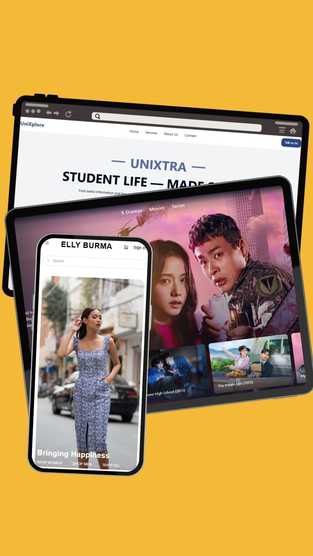 eBay storefront shown on a mobile phone